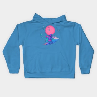 Sunset Scooter Kids Hoodie